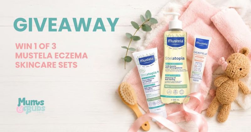Win 1 of 3 Mustela eczema skincare sets — giveaway